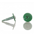 Саморез с прессшайбой со сверлом 4.2*16мм -  RAL 6026 зеленый опал
