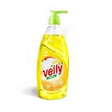 Средство для мытья посуды "Velly" лимон (флакон 1000 мл) (арт. 125427) - фото