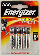 Батарейка ENERGIZER MAX LR03-4BL AAA (4шт/уп) - фото