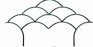 Заборчик садовый "Волна 2" 0,85х0,45м (5 секций, в сборе 4,25м) - фото