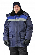 Куртка зимняя "УРАЛ" цвет: т.синий/василек (56-58, 182-188) URSUS - фото