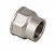 Муфта латунь никель переходная ВР/ВР 3/4"х1/2" RTP  - фото
