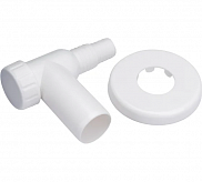 Клапан обратный для стиральной машины MasterProf пластик белый - фото