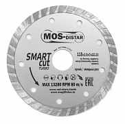 Диск алмазный турбо 115*2.0*7*22 MOS-Distar Turbo SMART CUT (Умный рез) - фото