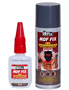 Клей IRFix MDF FIX двухкомп. прозрачный цианакрилатный, активатор аэрозоль, 200мл/50гр - фото