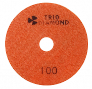Диск алмазный гибкий шлифовальный 100 № 100 TRIO-DIAMOND (с подачей воды) - фото