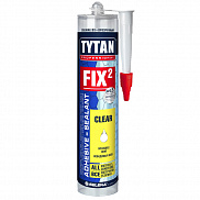 Клей-герметик Tytan Professional FIX² Clear полимерный, прозрачный, 290мл - фото