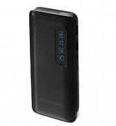 Аккумулятор внешний LuazON Man, 7500 мАч, 2 USB, 1 А, дисплей, фонарик, чёрный 5472890 - фото