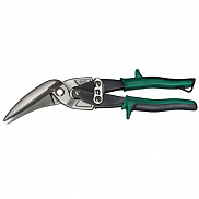 Ножницы по металлу WP рычажные OFFSET правые удлиненные Cr-Mo до 1,2мм (зеленые) - фото