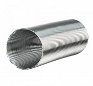 Воздуховод гибкий (12BA), алюминиевый, гофрированный, диаметр 120мм, L до 3м - фото