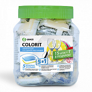 Таблетки для посудомоечных машин "Colorit" 5в1 (16шт)  - фото
