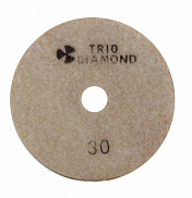 Диск алмазный гибкий шлифовальный 100  № 30 TRIO-DIAMOND (с подачей воды) - фото