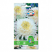 Семена цветов Астра Радуница (принцесса, белая) ДУ (Евро, 0,2) - фото