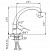Смеситель для кухни с высоким поворотным изливом 40к FRAP F4128-2 с отв боковая гайка