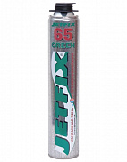 Пена профессиональная пистолетная JETFIX 65 GREEN всесезонная, 800мл - фото