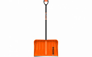Лопата снеговая ЦИ "Finland" Orange с черенком, с ручкой, 550*385мм - фото