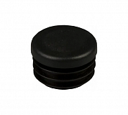 Заглушка для труб круглая d 50, черная - фото