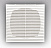 Решетка вентиляционная 138х138мм, прямые жалюзи, с сеткой, 1313Г ERA - фото