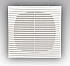 Решетка вентиляционная 138х138мм, прямые жалюзи, с сеткой, 1313Г ERA
