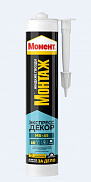 Жидкие гвозди для пенопанелей Момент Экспресс декор МВ-45, белый, 400мл - фото