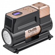 Компрессор автомобильный DSV Smart с LED фонарем 45 л/мин 12В с цифр. маном, сумкой, золотой 224000 - фото