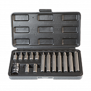 Набор бит АвтоDело Torx - 30/75мм (40644), 15пр, пласт.кейс - фото
