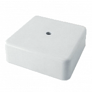 Коробка распределительная ОУ, IP40, 75х75х20мм, белая, для кабель-канала - фото