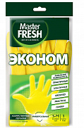 Перчатки латексные хозяйственные Master FRESH (средний размер S/M) - фото