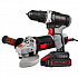 Набор инструмента PIT (дрель-шуруповерт PSR18-D5, УШМ PWS125-C6)