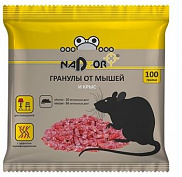 Средство от грызунов (родентицид) «Nadzor-гранулы» (100 г) - фото