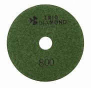Диск алмазный гибкий шлифовальный 100 № 800 TRIO-DIAMOND (с подачей воды) - фото