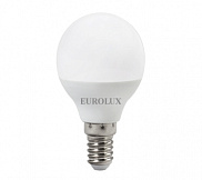 Лампа светодиодная LED, шар (G45), 7 Вт, E14, 2700K тёплый   Eurolux - фото