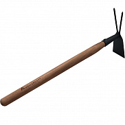 Мотыжка с рыхлителем Амбидекстр МК 2-3 с деревянной ручкой 350мм - фото