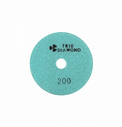 Диск алмазный гибкий шлифовальный 100 № 200 TRIO-DIAMOND (с подачей воды) - фото