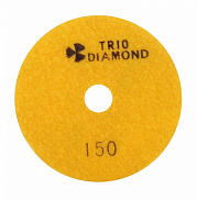 Диск алмазный гибкий шлифовальный 100 № 150 TRIO-DIAMOND (с подачей воды) - фото