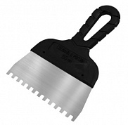 Шпатель зубчатый 8*8мм 350мм DECOR, нерж. - фото