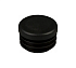 Заглушка для труб круглая d 25, черная
