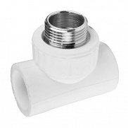 Тройник PP-R комбинир соединит. НР 20х1/2"х20   - фото
