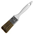 Кисть плоская  25мм (1") DECOR "PROFI для лака", пластиковая ручка, темная синтет. щетина