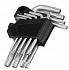 Набор ключей Torx-Tempered Сибртех TT10-50мм (с отверстием), 9 предметов