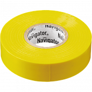 Изолента 15мм*20м ПВХ, Navigator желтая - фото