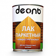 Лак алкидно-уретановый Паркетный (Деоль) быстросохнущий п/мат. 0,75л  - фото