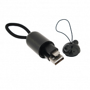 Кабель брелок USB - Lightning 8-pin, 2.0 A, 0,2 м, микс цвет, в форме мишки, LuazON - фото
