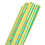 Термотрубка EKF 12/6 желто-зеленая в отрезках по 1м, tut-12-yg-1m - фото