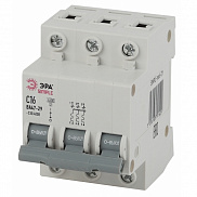 Автоматический выключатель 3P 16A (C) 4.5кА ВА 47-29, SIMPLE-mod-21 ЭРА - фото