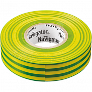 Изолента 15мм*20м ПВХ, Navigator, желто-зеленая - фото