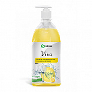 Средство для мытья посуды "VIVA" 1л c дозатором "GRASS" - фото