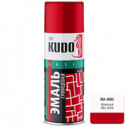 Эмаль аэрозольная Kudo красная, 520мл - фото