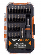 Набор бит MAXPILER MXTP-28-SET для точной механики + держатель, 28пр. - фото