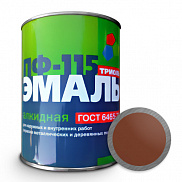 Эмаль (Триоль) ПФ-115 ГОСТ 6465-76 коричневая 0,8 кг - фото